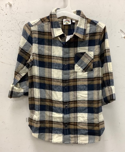 Outdoor Kids Flannel Shirt, YXL, New - Lot 442