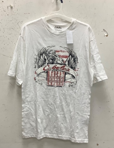 Mens Patriotic Logo Shirt, S, New - Lot 414