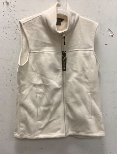 Natural Reflections Womens Fleece Vest, L, New - Lot 446