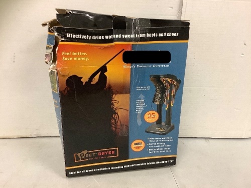 Peet Dryer, Powers Up, E-Commerce Return - Lot 777