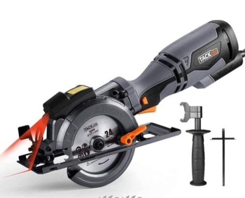 Tacklife Mini Circular Saw w/ Laser, Powers Up, Appears new - Lot 59