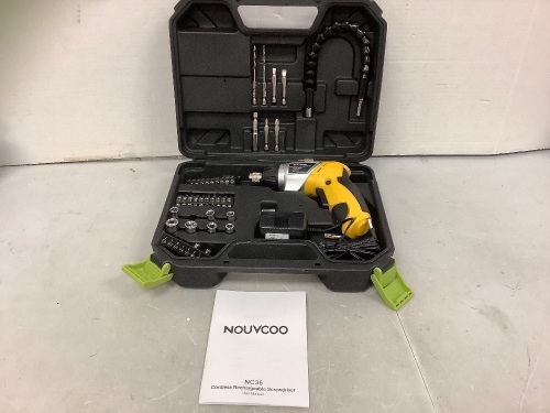 Cordless Rechargeable Screwdriver, Powers Up, Appears New - Lot 140