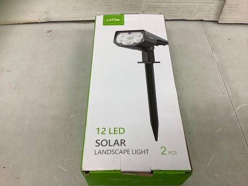2pcs LED Solar Lights, Untested, E-Commerce Return - Lot 182