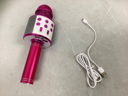 Wireless Microphone w/ Speaker, Powers Up, E-Comm Return - Lot 408