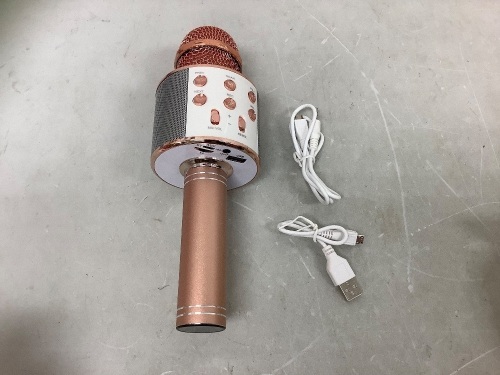 Wireless Microphone w/ Speaker, Powers Up, E-Comm Return - Lot 444
