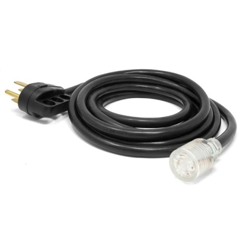 15 ft. 10-Gauge Transfer-Switch-Ready Generator Adapter Extension Cord with Light-Up Plug (converts 50A 14-50P to 30A L14-30R) - Lot 85