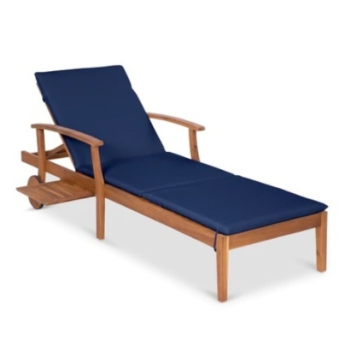 Adjustable Acacia Wood Chaise Lounge - Lot 227