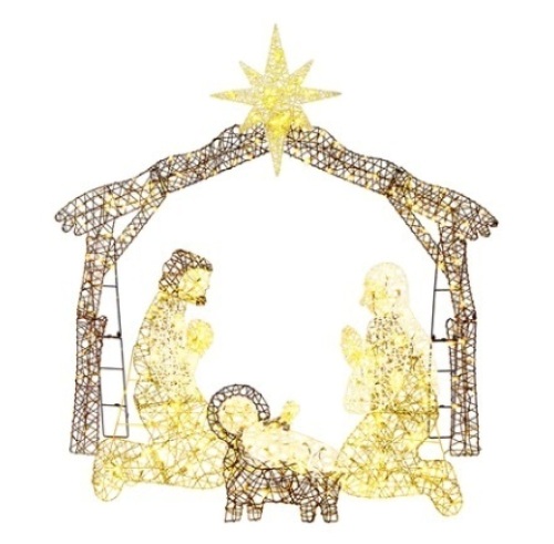 Lighted Christmas Nativity Scene Outdoor Decor - Lot 240