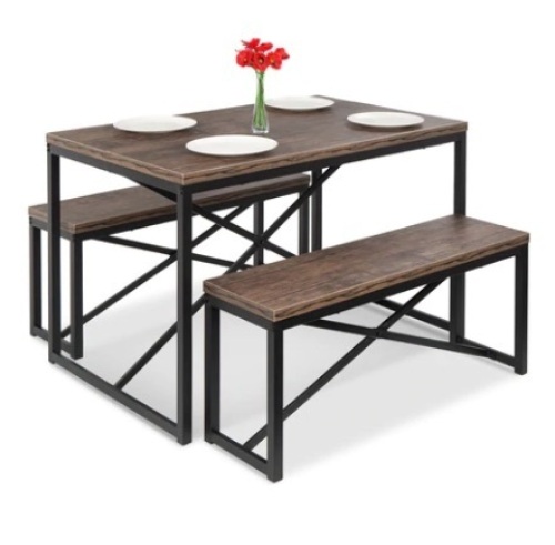 3-Piece Bench Style Dining Furniture Set - Lot 273