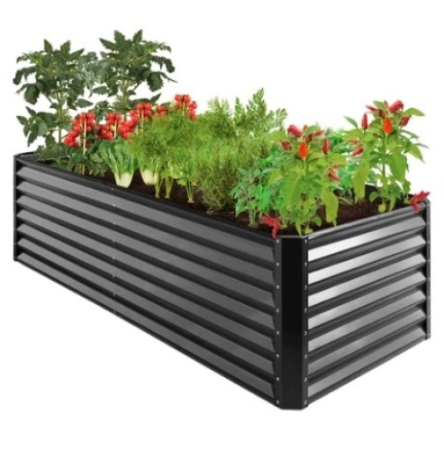 Outdoor Metal Raised Garden Bed, 8x4x2ft - Lot 357