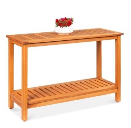 2-Shelf Wooden Console Table Storage Organizer - Lot 366