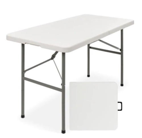 4ft Portable Folding Plastic Dining Table - Lot 373