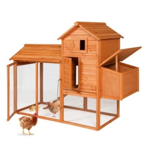 Multi-Level Wooden Chicken Coop, 80in - Lot 398