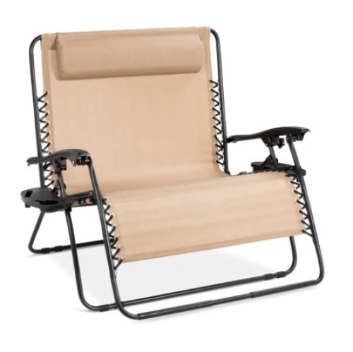2-Person Double Wide Zero Gravity Chair Lounger - Lot 403