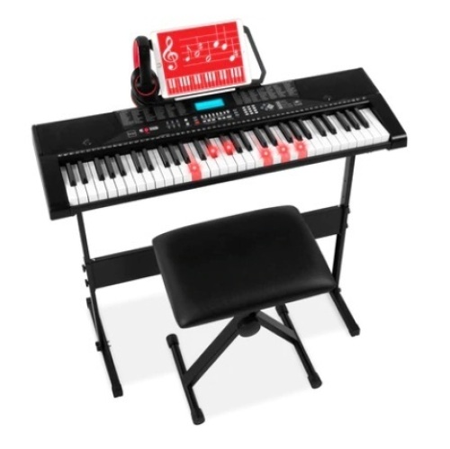 61-Key Beginners Electronic Keyboard Piano Set - Lot 412