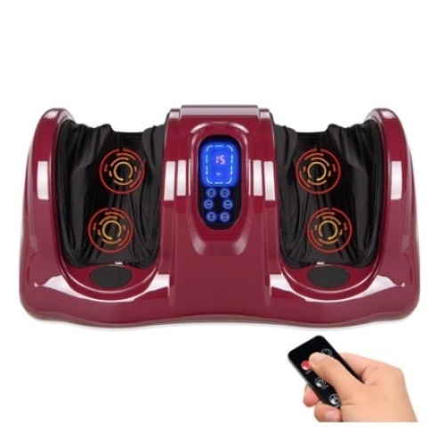 Therapeutic Foot Massager, Burgundy - Lot 411