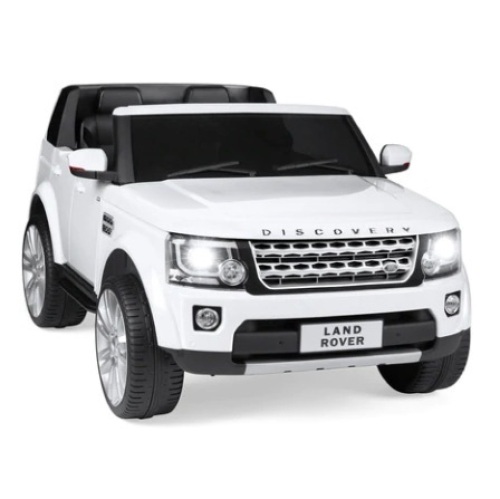 12V 2-Seater Licensed Land Rover Ride-On, White - Lot 413