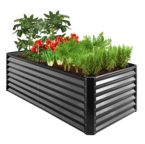 Outdoor Metal Raised Garden Bed, 6x3x2ft - Lot 416