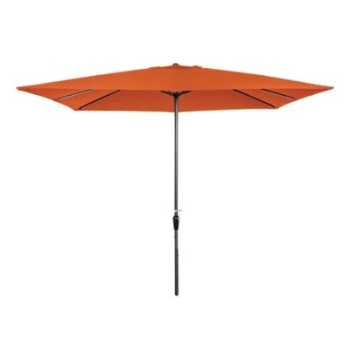 Rectangular Patio Umbrella, 8x11ft, Orange - Lot 419
