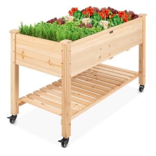 Mobile Raised Garden Bed, 48x23.25x32in - Lot 420