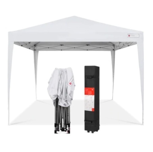 Outdoor Portable Pop Up Canopy Tent, 10x10ft, White - Lot 421