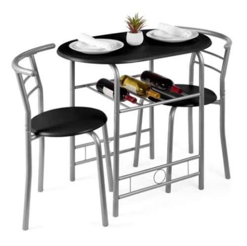 3-Piece Wooden Table & Chairs Dining Set - Lot 428