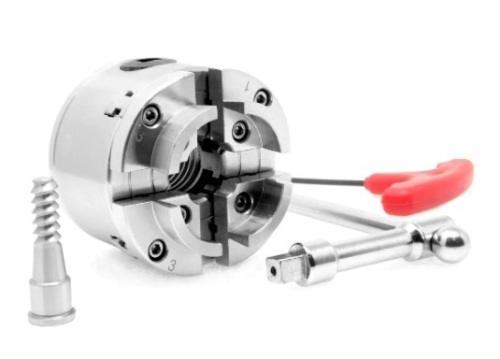 WEN 2.75-Inch 4-Jaw Self-Centering Keyed Lathe Chuck Set, LA4275 - Lot 466