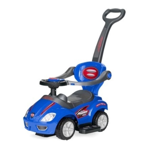 3-in-1 Kids Push Car, Blue - Lot 486