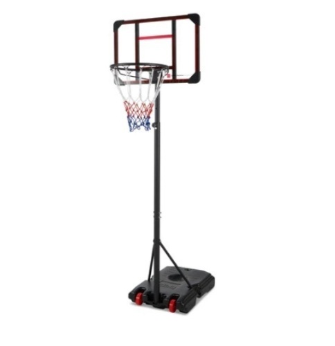 Kids Height-Adjustable Basketball Hoop, Clear - Lot 488
