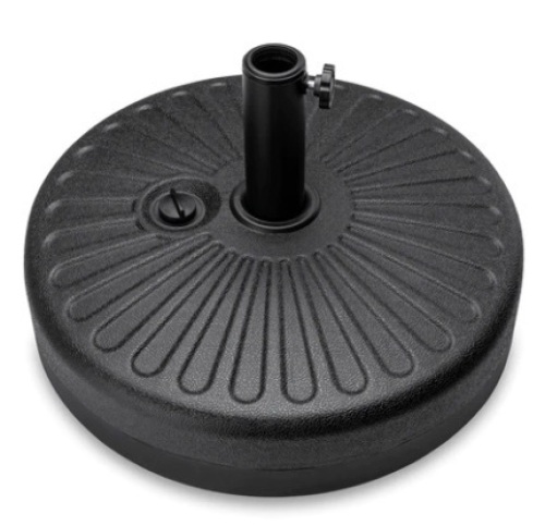 Plastic Patio Umbrella Base, Black - Lot 495