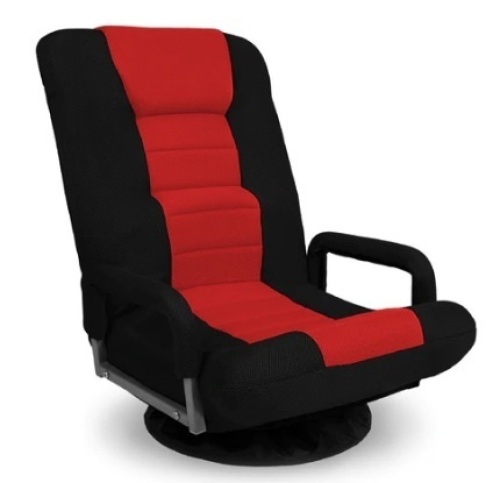 Gaming Floor Chair, Black/Red - Lot 498