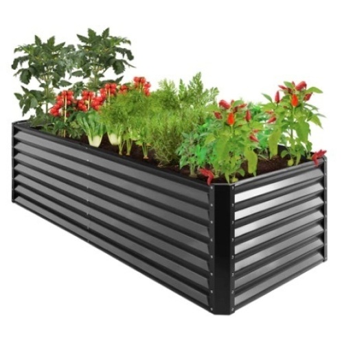 Outdoor Metal Raised Garden Bed, 8x4x2ft - Lot 513