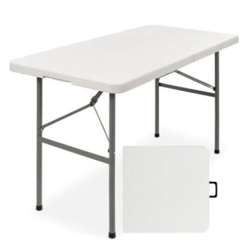 4ft Portable Folding Plastic Dining Table - Lot 519