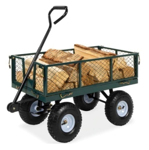 Steel Garden Utility Cart Wagon, Green - Lot 534
