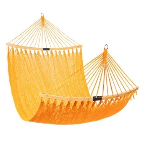 2-Person Woven Polyester Hammock, Tangerine - Lot 535