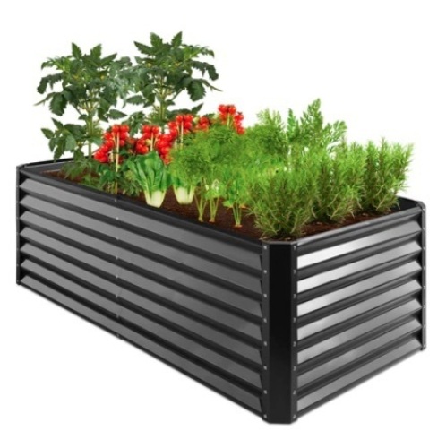Outdoor Metal Raised Garden Bed, 6x3x2ft - Lot 540