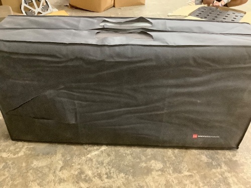 Folding Portable Mattress Topper w/ Plush Foam - 4in, Full