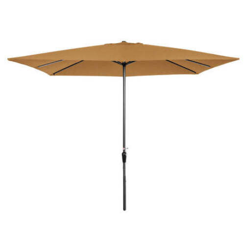 Rectangular Patio Umbrella w/ Easy Crank, UV- Resistant Fabric - 8x11ft