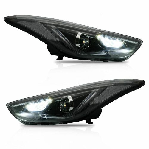 VLAND LED Headlights For 2011-2016 Hyundai Elantra Sedan - Lot 208
