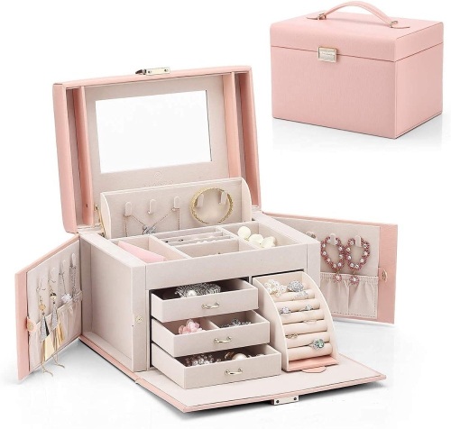 Jewelry Organizer, Pink Jewelry Box for Girls - Lot 245