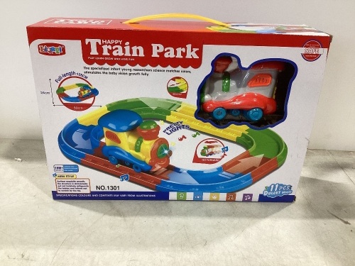 Techege Toys happy Train park play learn grow build fun 18 months+ music lights   - Lot 409