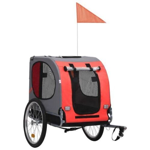 vidaXL Foldable Sturdy Dog Bike Trailer  - Lot 718