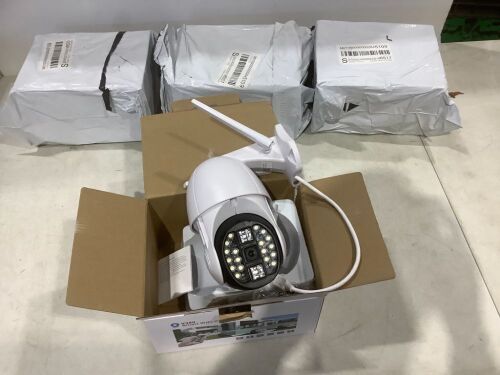 Lot of (4) V380 Smart Wifi Security Cameras  - Lot 819