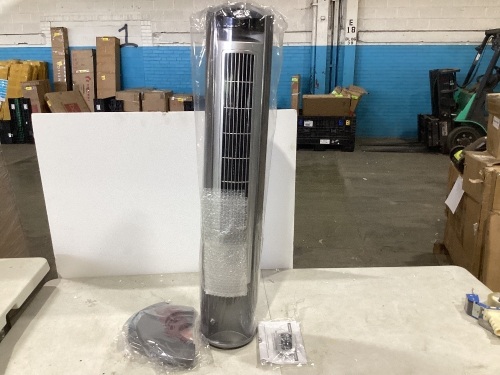  Portable Electric 42" Oscillating Tower Fan with Nighttime Setting, Timer and Remote Control for Indoor, Bedroom and Home Office Use - Lot 886