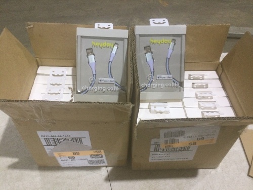 Lot of (2) Cases of 4' Lightning to USB-A Braided Cable - Lot 1095