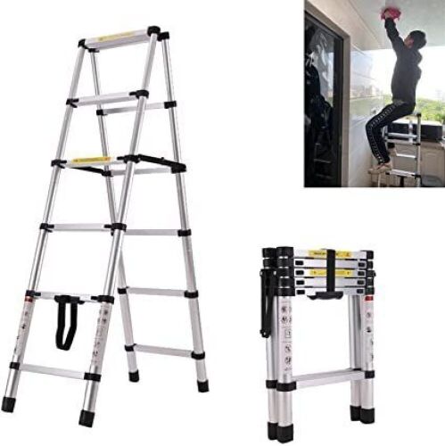 Day Plus Telescopic Aluminum Ladder  - Lot 1157