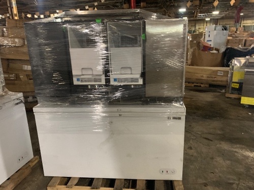 Lot of Ice Machines & MXSH15.9SHC Chest Freezer with Solid Top - 60.2" - For Parts or Repair  - Lot 202
