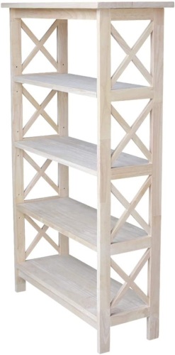 International Concepts 4-Tier X-Sided Bookcase - Lot 357