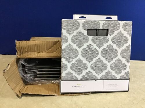 Lot of (6) 13" Fabric Cube Storage Bins - Lot 1136