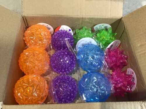 Case of Light Up Textured Rubber Ball Stress Toys  - Lot 1070